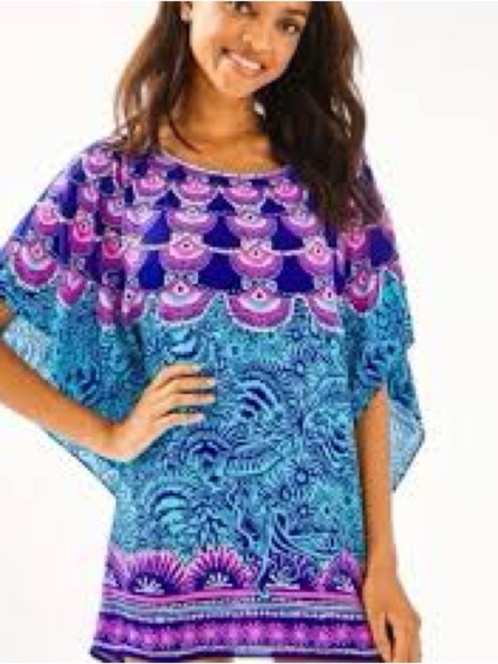 Lilly Pulitzer Roux Cover-Up in  Ocean Motion